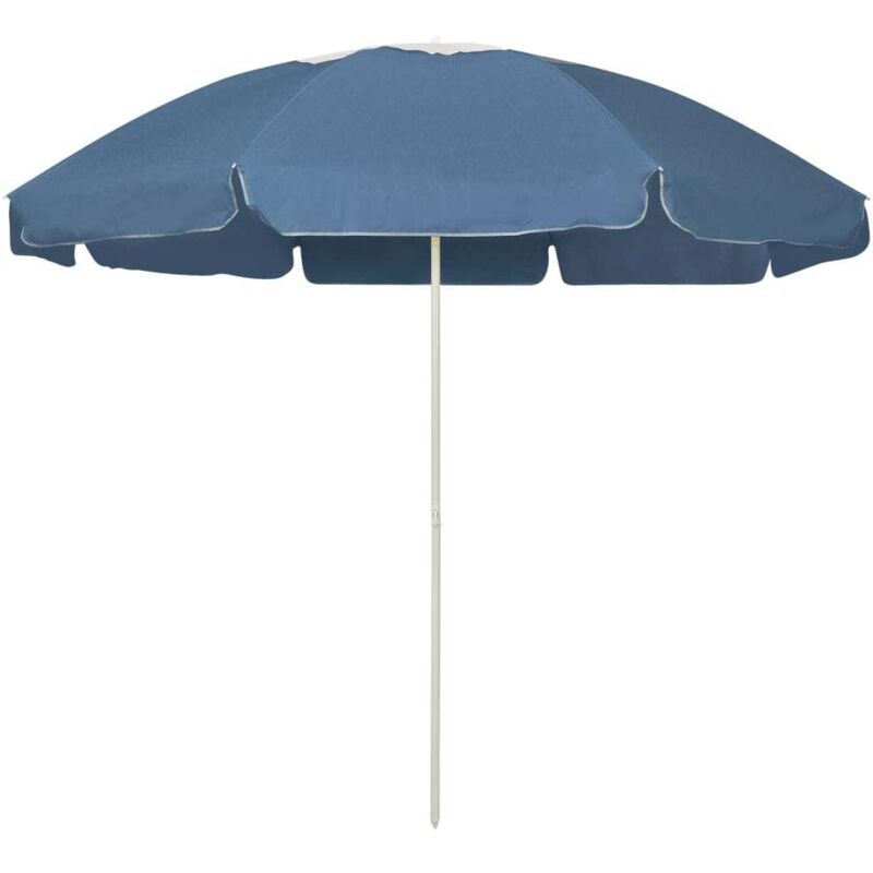 Parasol de plage bleu 240 cm - Vidaxl