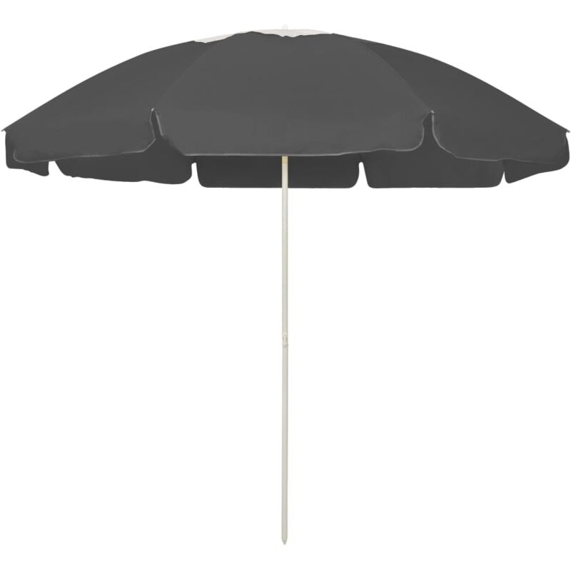 Parasol de plage anthracite 240 cm - Vidaxl