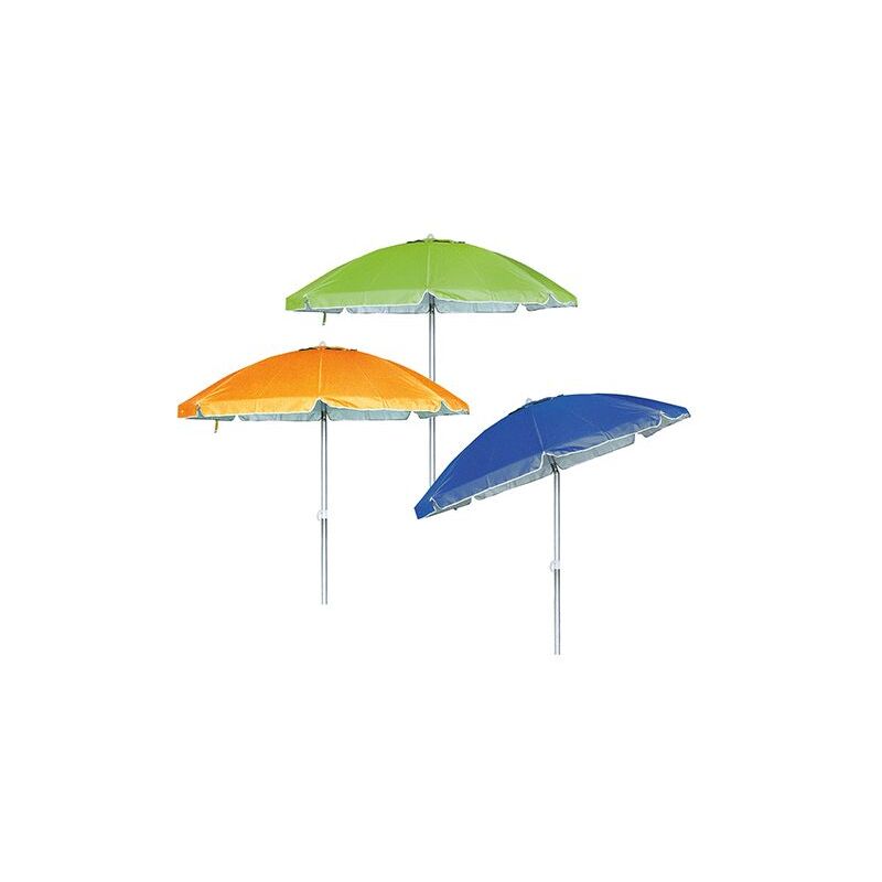 Mexico parasol de plage et de piscine 2 m toile polyester duplex colore'e mat en aluminium avec joint et sac de transport