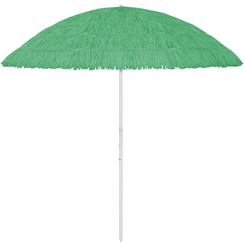 Parasol de plage Hawaii vert 300 cm Vidaxl