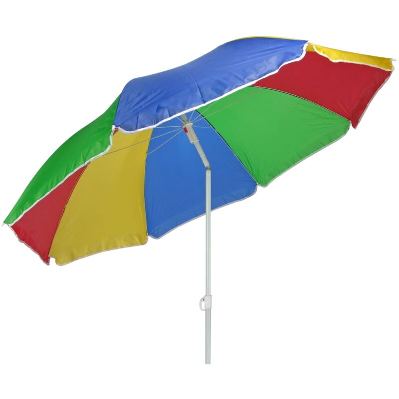 Parasol de plage - Parasol de Jardin Parasol droit 150 cm Multicolore BV159630