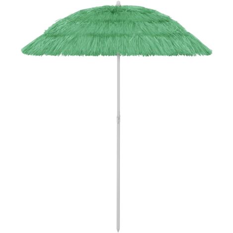 Parasol de plage - Parasol de Jardin Parasol droit Hawaii Vert 180 cm BV916987 - BonneVie