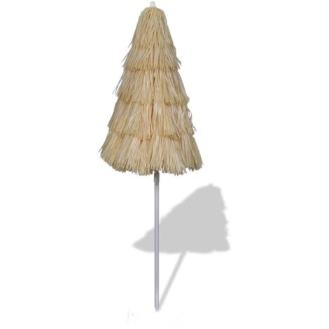 Parasol de plage, Parasol pour Balcon Jardin Plage Terrasse, inclinable style Hawaii OIB2841E