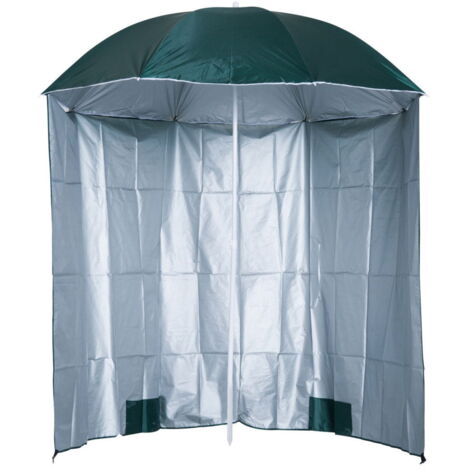 Parasol De Plage Paroi Latérale Polyester Vert Foncé 2.2Xh2.2M