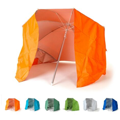 Parasol de plage pliable portable léger aluminium tente 160 cm Piuma