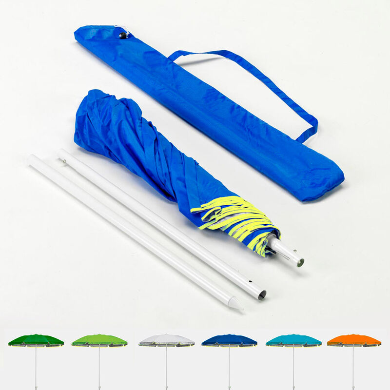 Parasol de plage pliable portable leger voyage moto 180 cm Pocket | Bleu