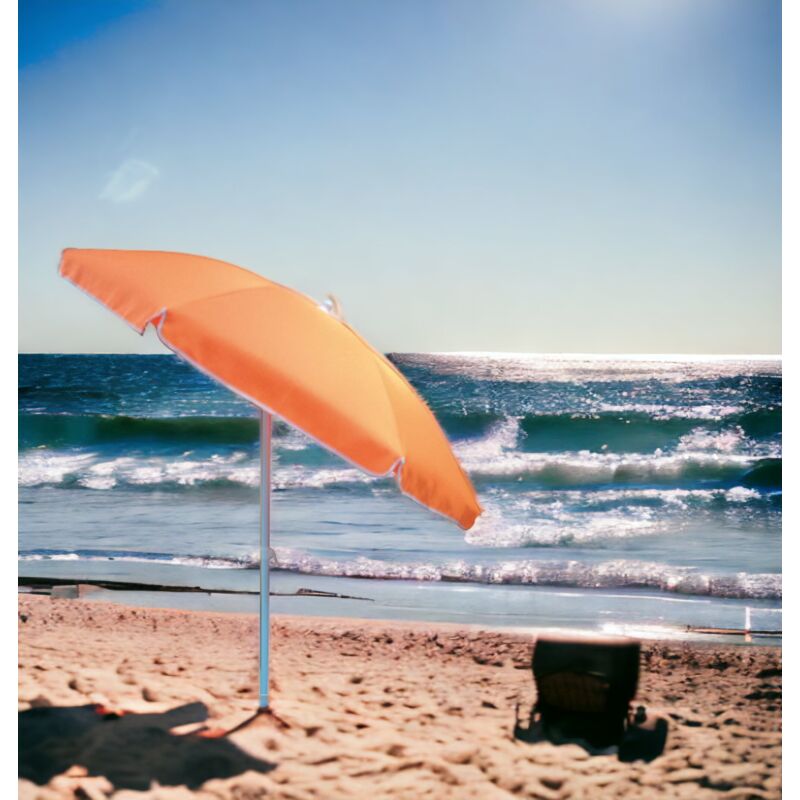 Parapluie de plage inclinable avec boîtier d'épaule - Solero Orange