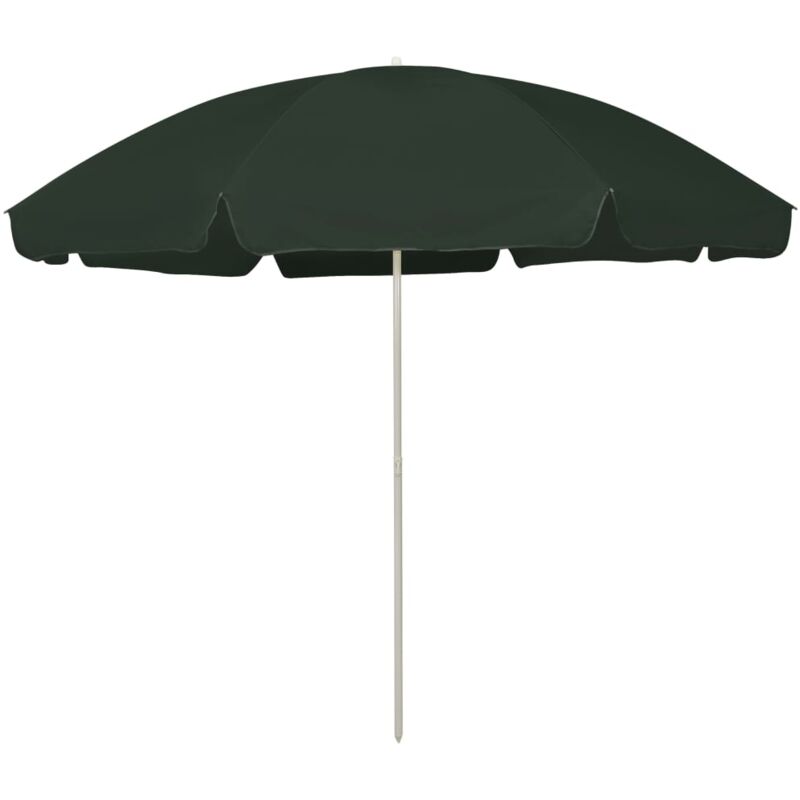 Parasol de plage vert 300 cm