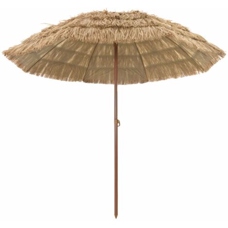 Parasol de playa Marrón Ø 265 x 267 cm Acero