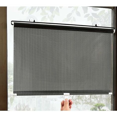 Parasol De Rouleau De Voiture for Pare-Brise Et Vitre Latérale, Rétractable Protection Solaire Couverture Universel Convient À La Plupart des Voitures, Camions, VUS,40X125cm,