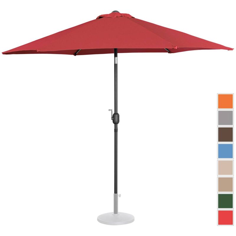 Parasol De Terrasse Droit Inclinable Manivelle Bordeaux Hex 270 Cm Acie