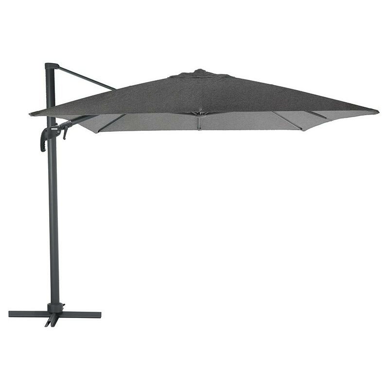 Hesperide - Parasol décentré Eléa inclinable rectangulaire oléfine anthracite Hespéride