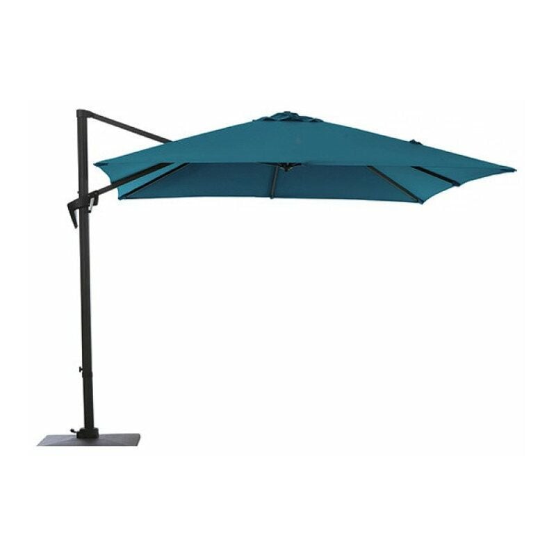 Pro Loisirs - parasol carre roma 3x3 m toile bleue