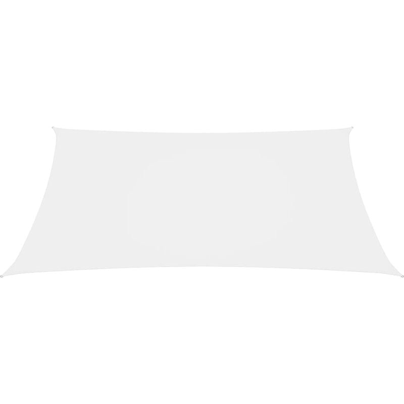 Doc&et² - Voile de parasol Tissu Oxford rectangulaire 2x4 m Blanc - Blanc