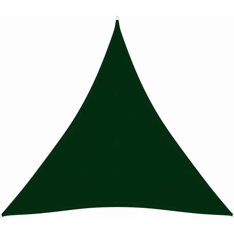 Voile de parasol Tissu Oxford triangulaire 4x4x4 m Vert foncé - Fimei