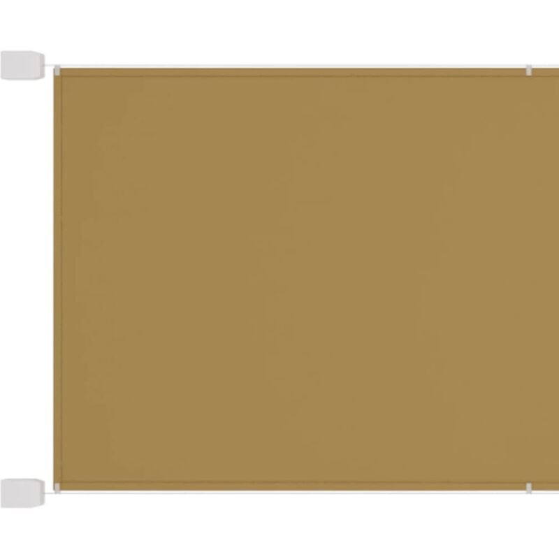 Helloshop26 - Auvent vertical 100x360 cm tissu oxford beige - Beige