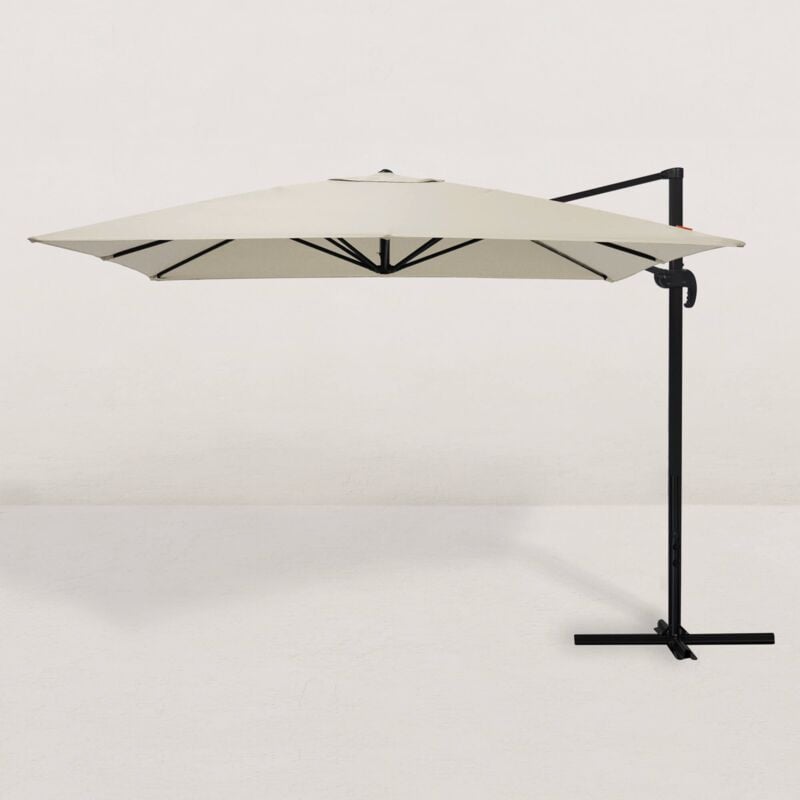 Parasol déporté carré Juan 300x400 cm