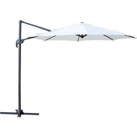 Parasol déporté octogonal inclinable Ø 2,94 x 2,48H m