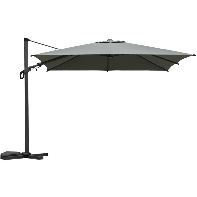 Parasol déporté ETRETAT rectangulaire kaki 3x4m
