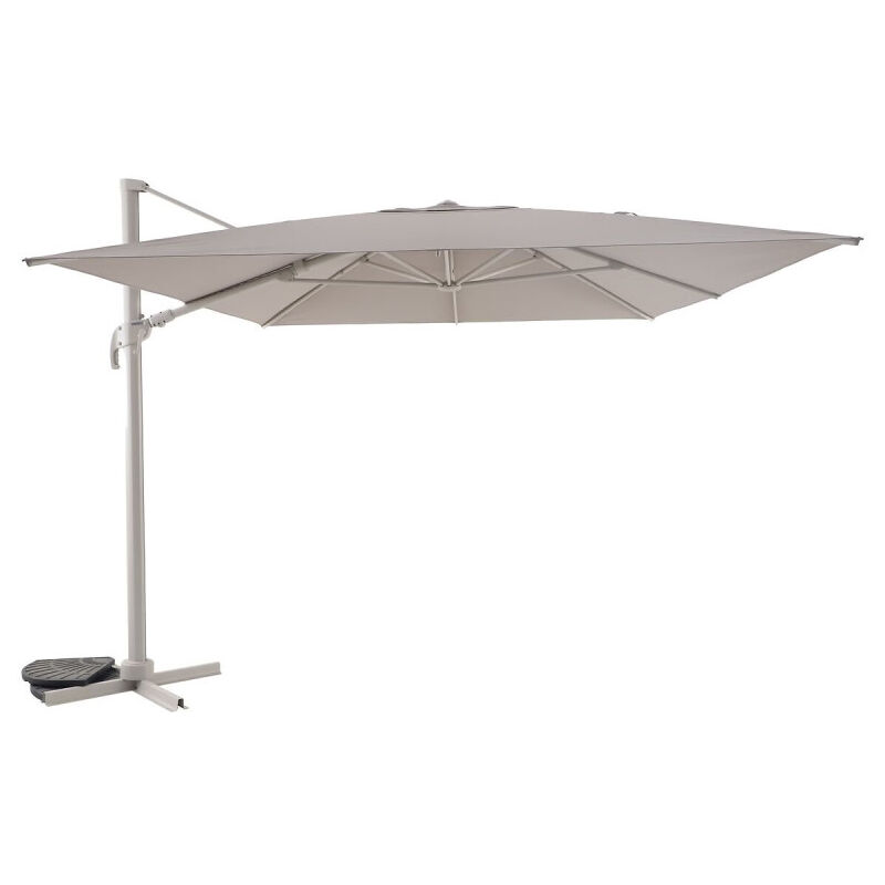 Hesperide - Parasol décentré Melhia 4x3 m oléfine argile/lin Hespéride