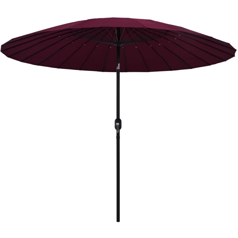 Asupermall - Parasol d'exterieur avec mat en aluminium 270 cm Bordeaux