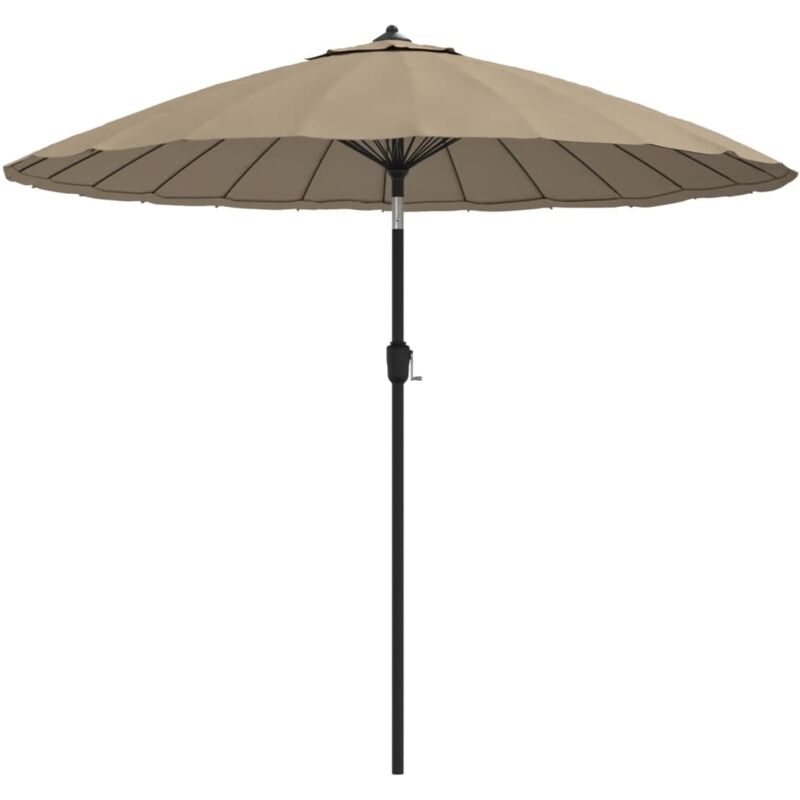 Vidaxl - Parasol d'Extérieur avec Mât en Aluminium 270 cm Taupe