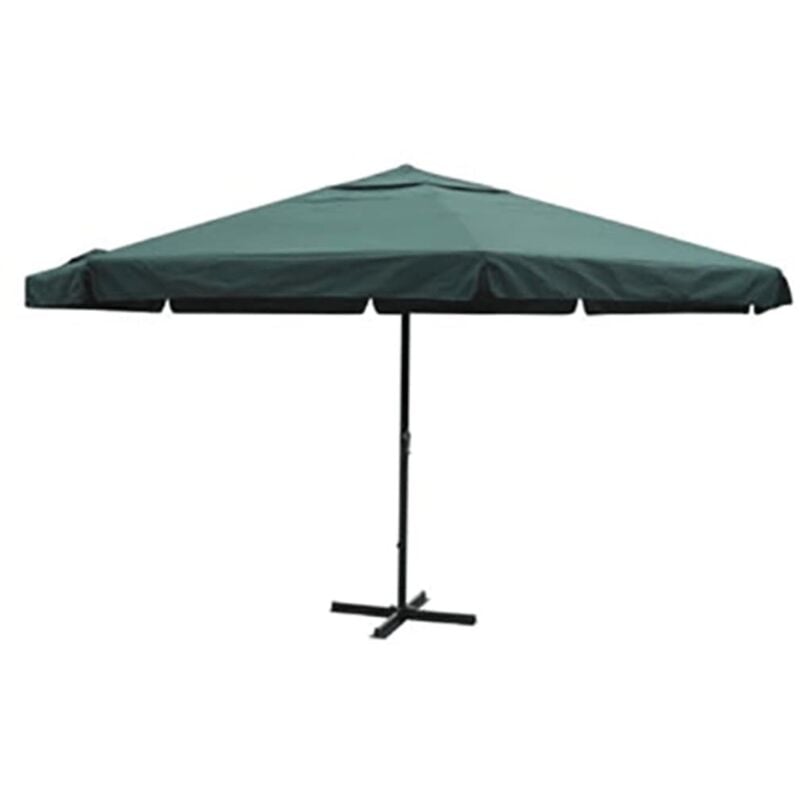 Parasol vert aluminium 500 cm Vidaxl