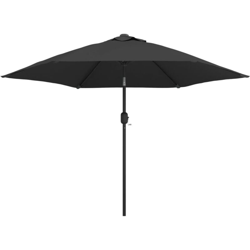 Parasol d'extérieur avec poteau en métal 300 cm Anthracite