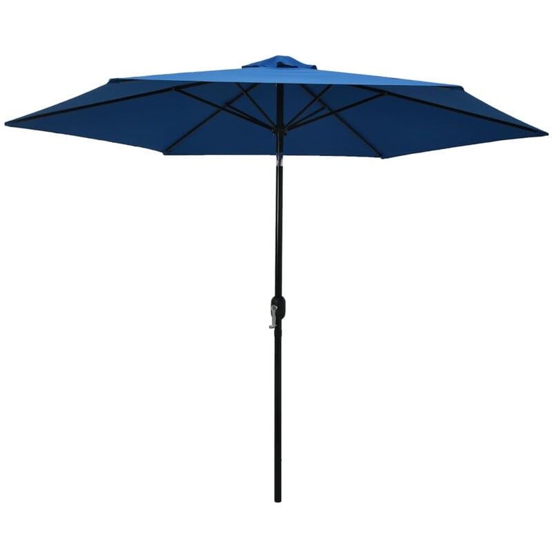 Asupermall - Parasol d'exterieur avec poteau en metal 300 cm Azure