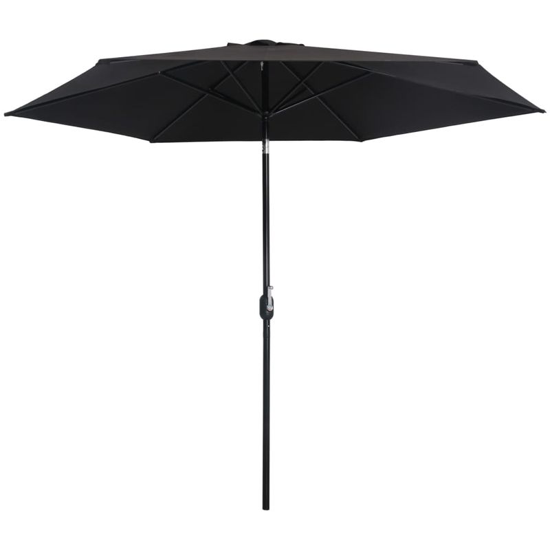 Asupermall - Parasol d'exterieur avec poteau en metal 300 cm Noir