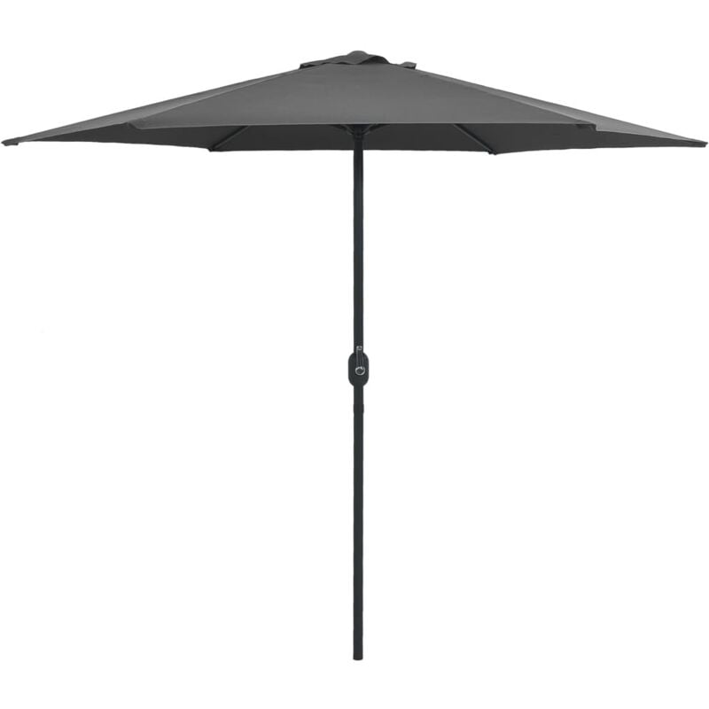Vidaxl - Parasol d'extérieur et mât en aluminium 270x246 cm Anthracite