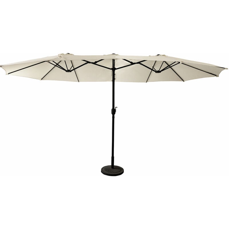 Happy Garden - Parasol double 2,7x4,6m linai beige