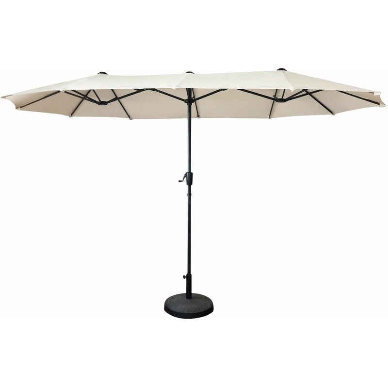 Happy Garden - Parasol double 2x4m linai beige