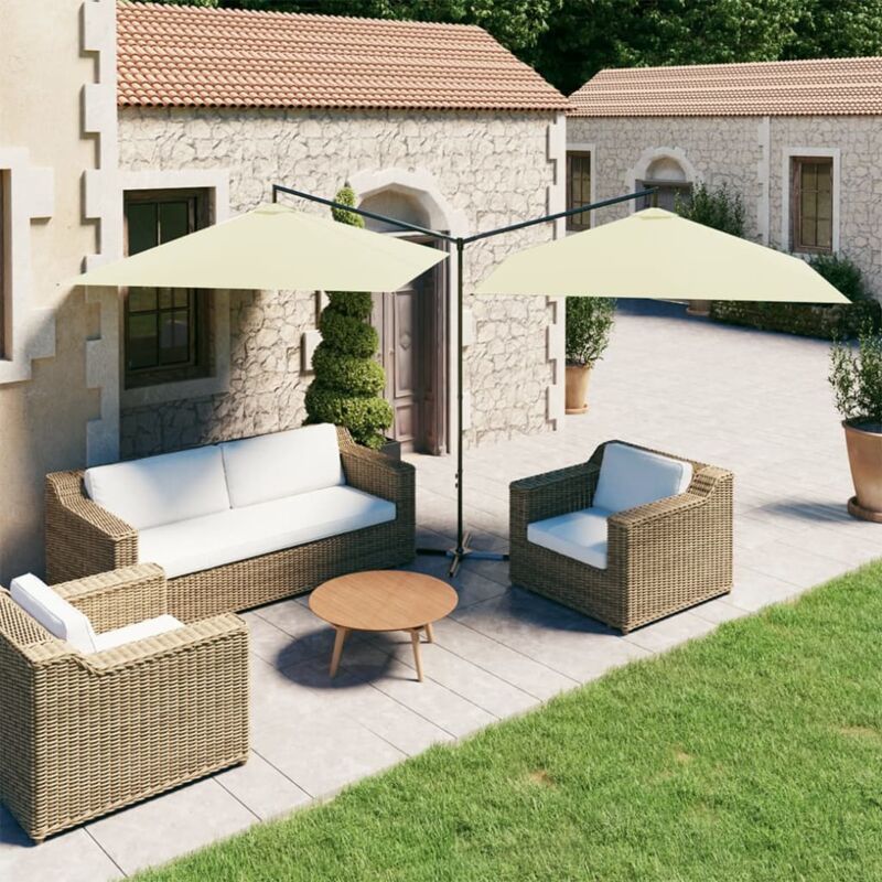 VidaXL - Sonnenschirm, One Size, Beige