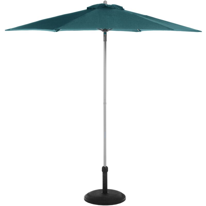 Parasol rond Anzio bleu canard Hespéride - Bleu canard