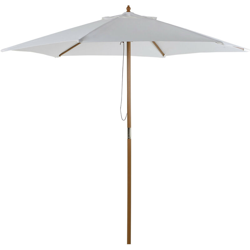 MH - Parasol droit bambou sintra crème