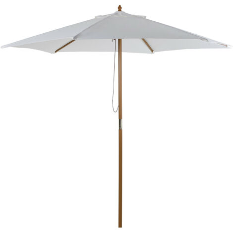 Parasol droit bambou SINTRA crème
