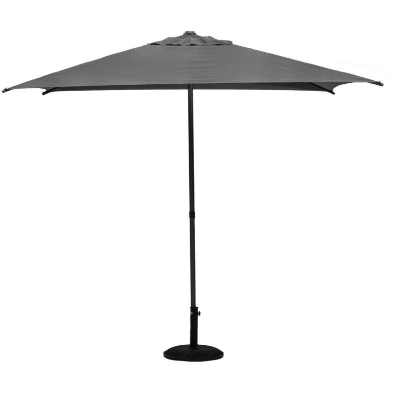 Hesperide - Parasol droit carré 2,5x2,5m Soya ardoise Hespéride