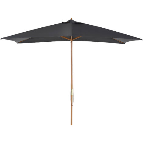 Parasol droit rectangulaire AMAYA anthracite