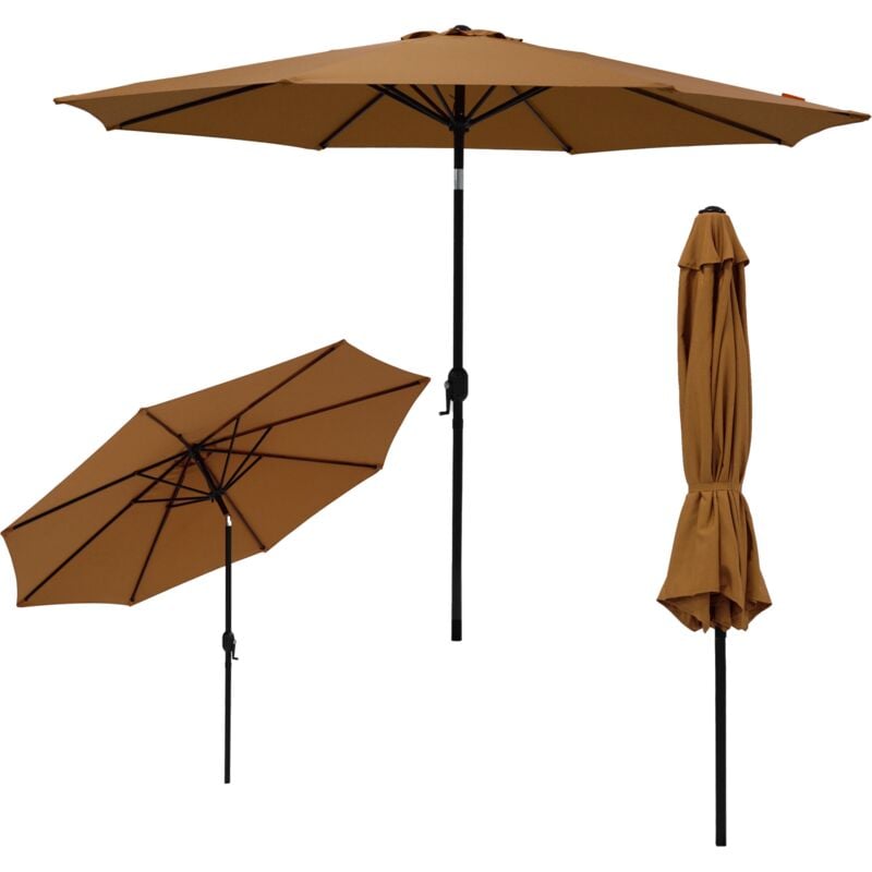 Parasol droit rond inclinable Juanito Ø300 cm