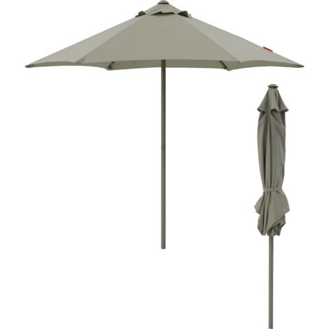 Parasol droit rond Push-up Ø230 cm