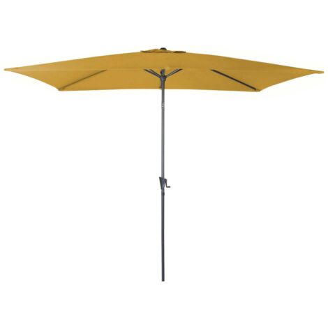 parasol droit tilt 3 x 2 m toile curry