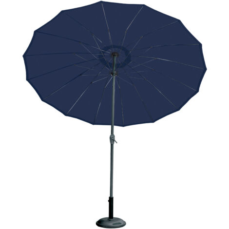 Parasol  -  - Effet parapluie composé de 16 baleines Bleu Foncé Diamètre : 2.70 m