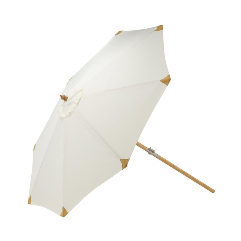 Parasol en Bambou "Cerox" 270cm Blanc