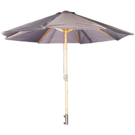 Parasol en Bois "Ixos" 300cm Gris