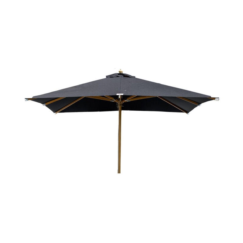 Parasol en Bois 'Naxos' 300cm Noir