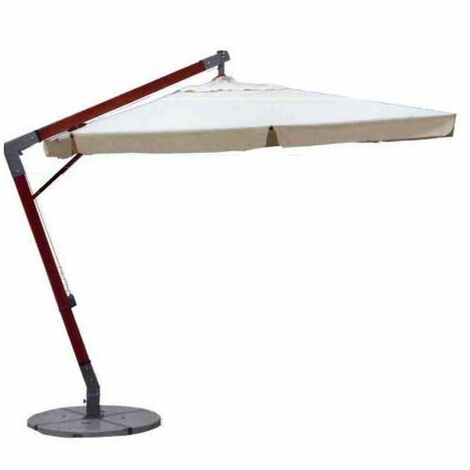Parasol en bois polyester latéral Profy 400x400 Vette 03207