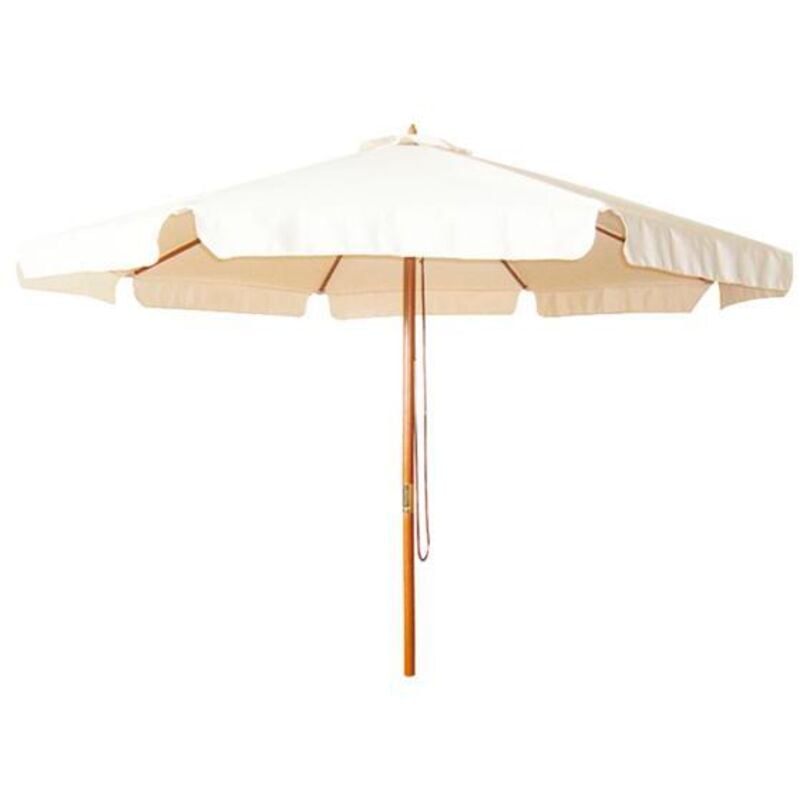 Parasol madera barnizada - talla