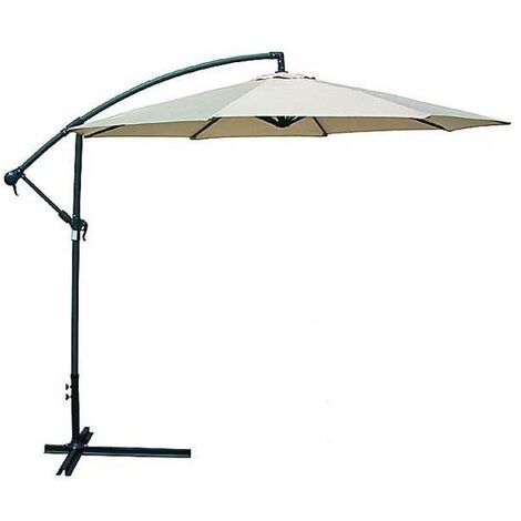 Parasol en métal et polyester latéral Ecru 300 Vette 00894