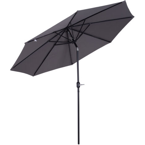 Parasol octogonal inclinable 3 m métal polyester 180 g/m132